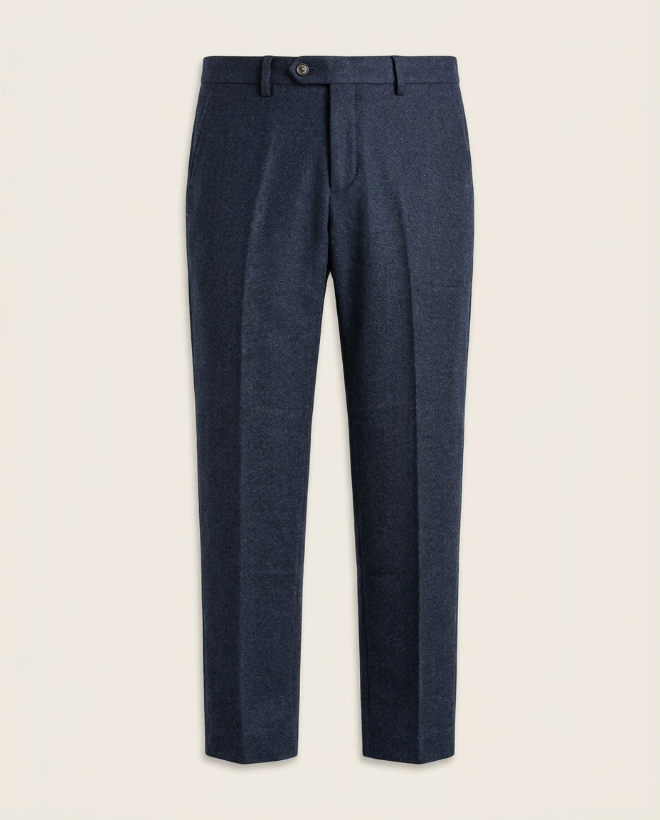 CASTLESON – Pantaloni Chief Tweed Blu Navy