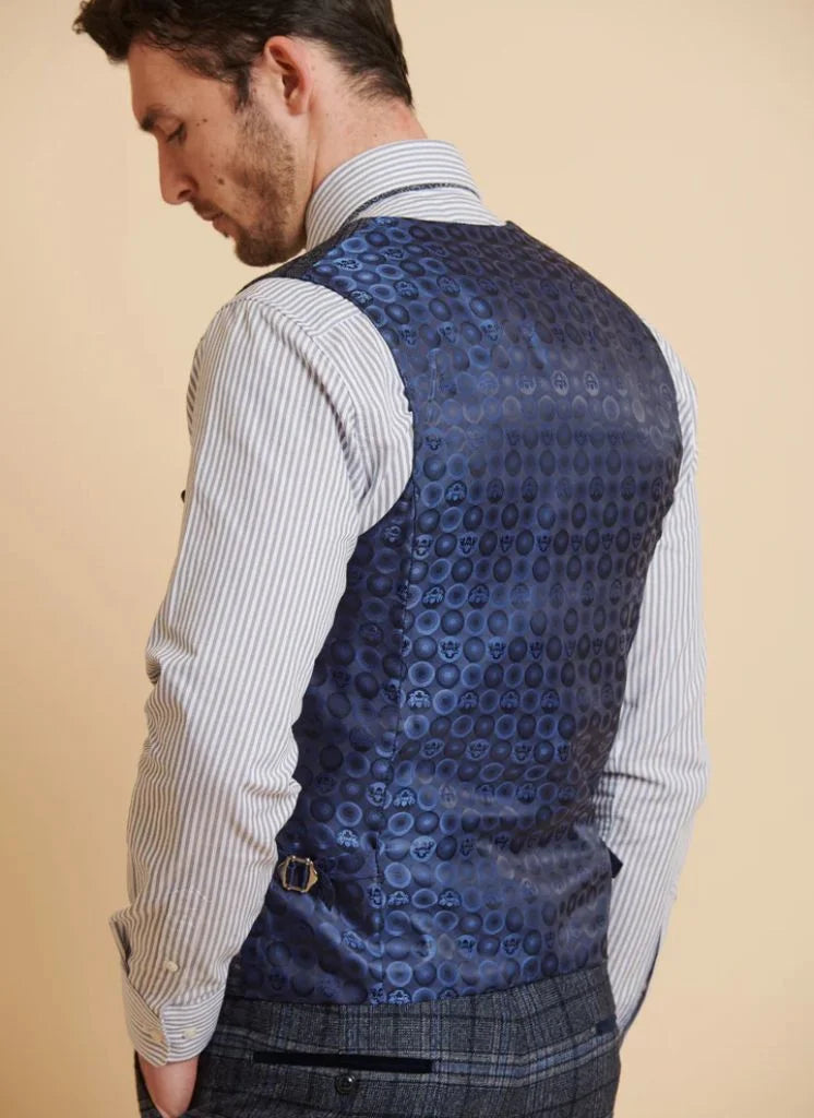 Marc Darcy – Gilet Andy Quadri Blu