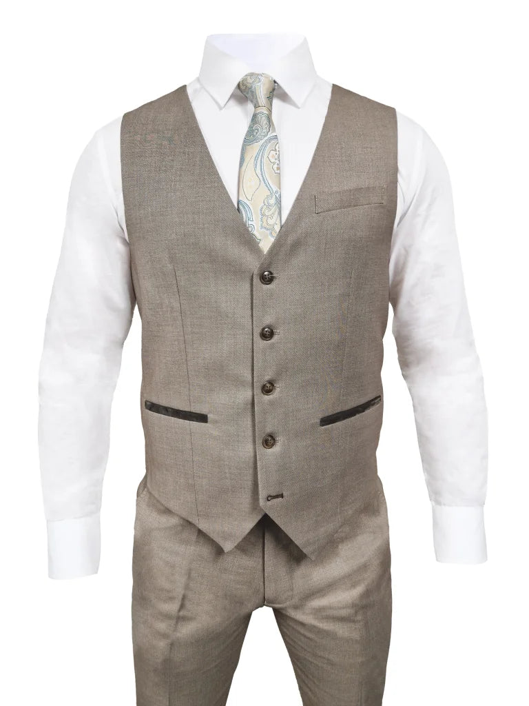TAVERNY – Gilet Major Beige