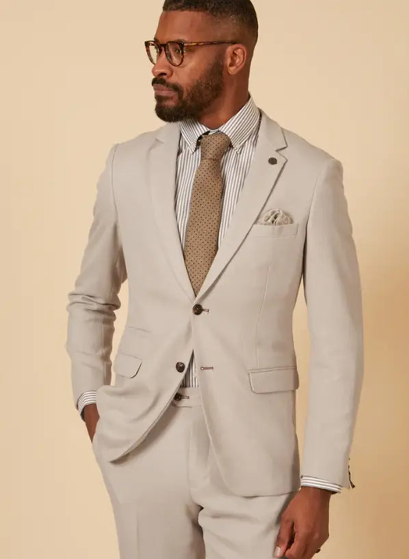 Abito da uomo color pietra - Marc Darcy 2 pezzi HM5 Stone Suit