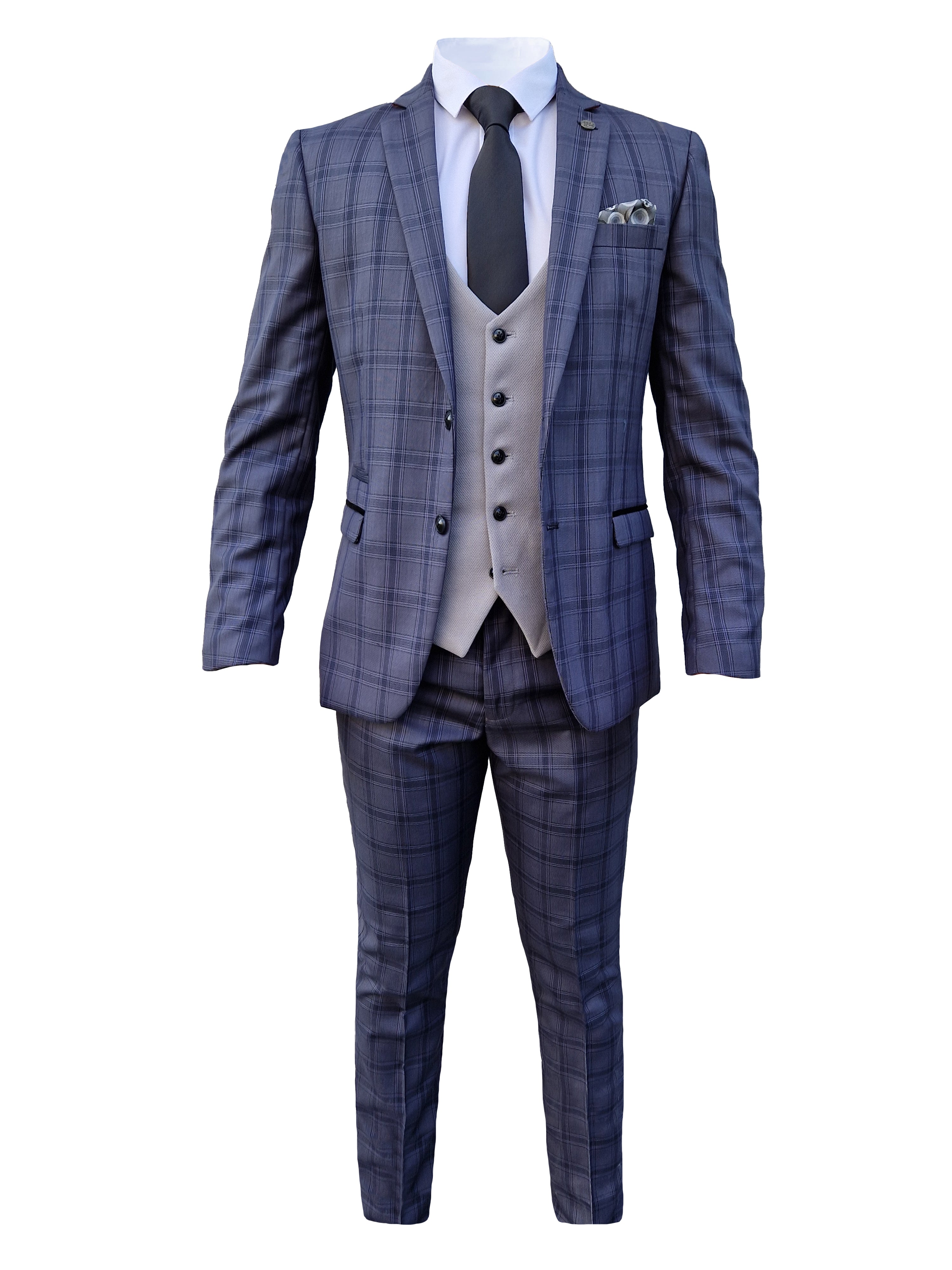 Completo da uomo a tre pezzi Jose Grey - Mix and Match