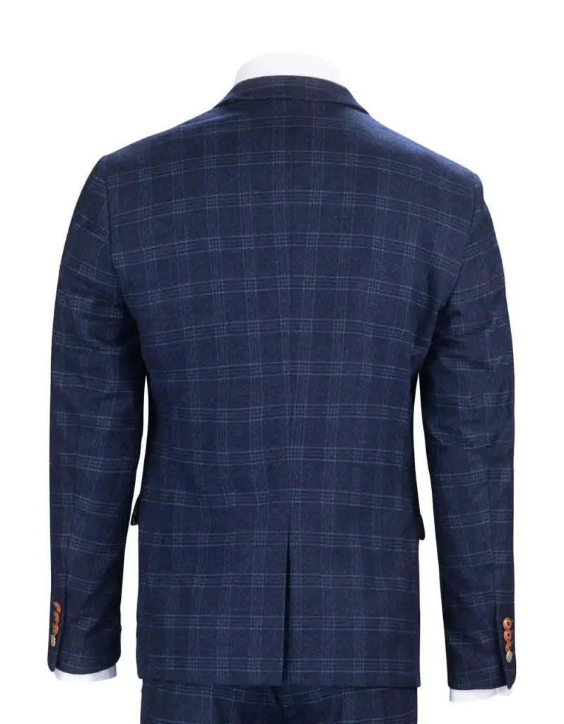 Abito blu a quadri - Chigwell tweedsuit