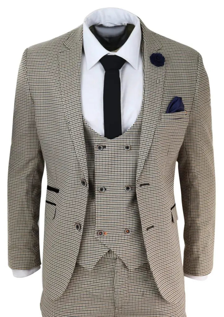 Completo da uomo a tre pezzi Cavani Elwood houndstooth