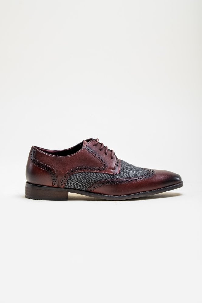 Scarpe Tweed Cavani Faro Bordo