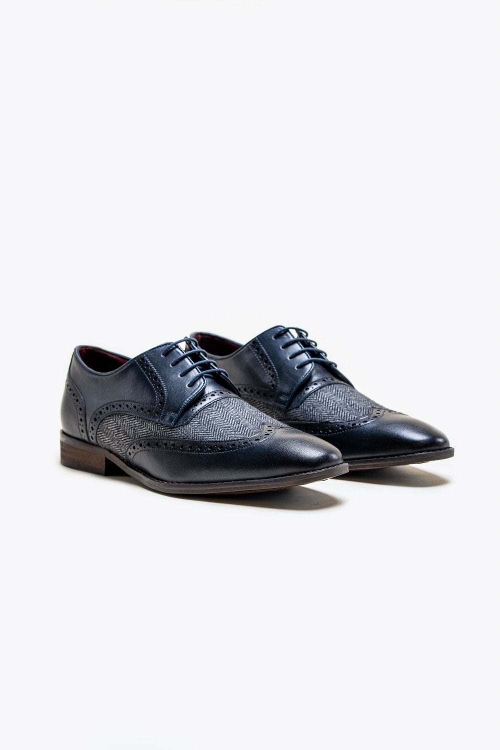 Scarpe in Tweed Cavani Faro Navy