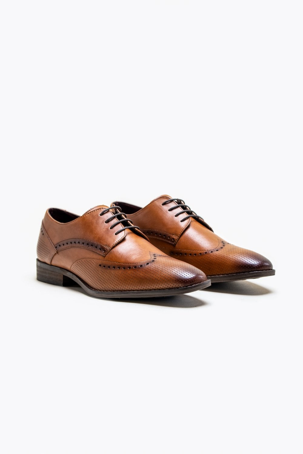 Scarpe Lisbon di Cavani - Marrone Chiaro - Wingtip Brogue