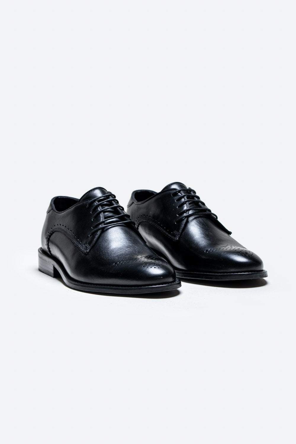 Scarpe Madrid di Cavani - Nere - Wingtip Brogue