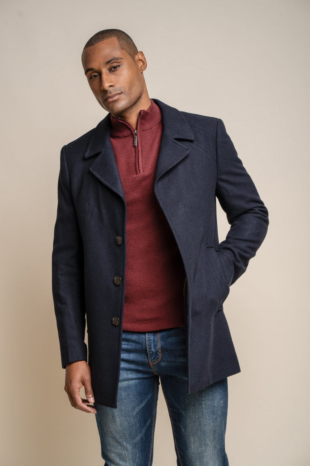 Cappotto Nelson di Cavani - Blu Navy