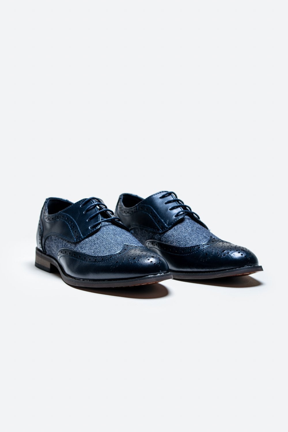 Scarpe in Tweed Cavani Oliver - Blu Navy