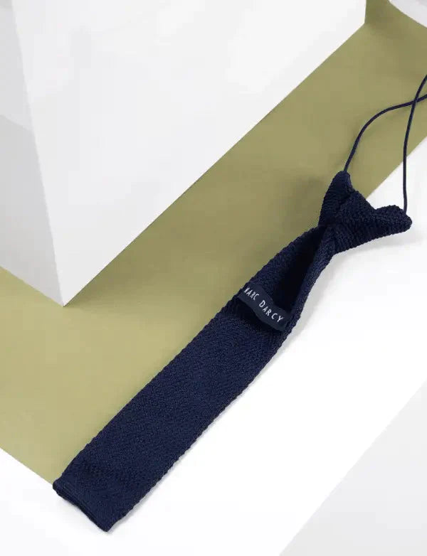 Cravatta per bambini Navy Knitted