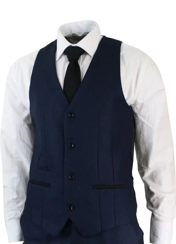 Abito blu navy da uomo Callum | Giacca, gilet e pantaloni