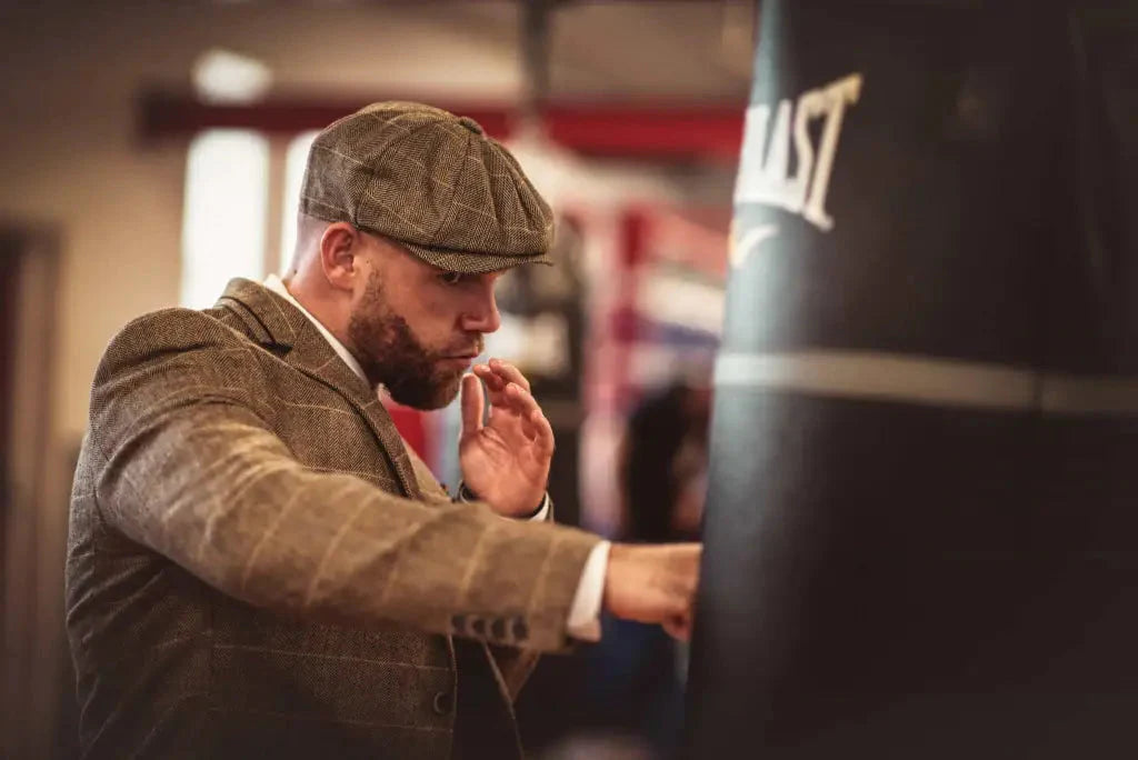 Outfit Peaky Blinders Herringbone marrone - Albert Brown