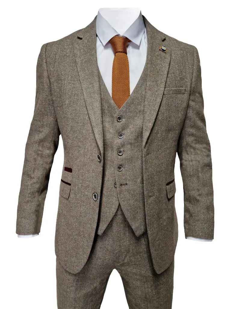 Shelby Suit - Completo da uomo 3 pezzi Cavani Gaston Sage